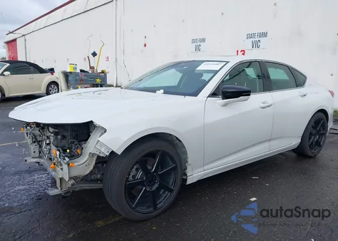 2021 Acura Tlx Advance Package из США, поврежденный, VIN 19UUB5F64MA000654